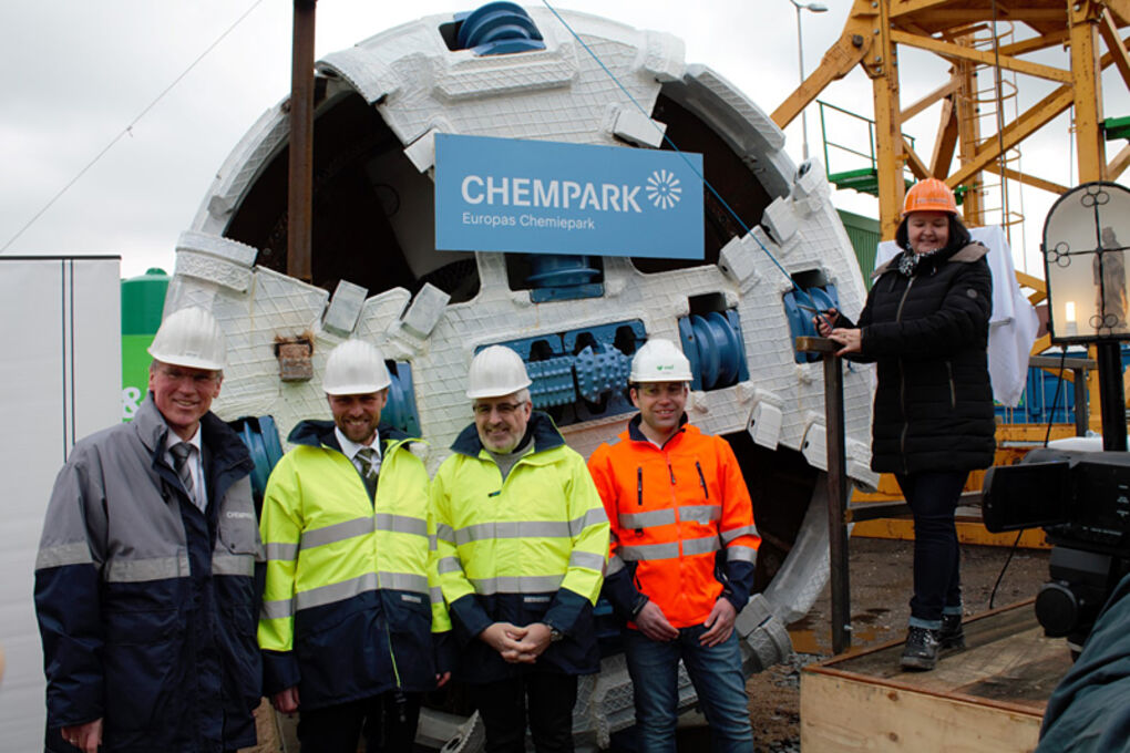 Tunnel launching ceremony for the Rhine culvert in Leverkusen