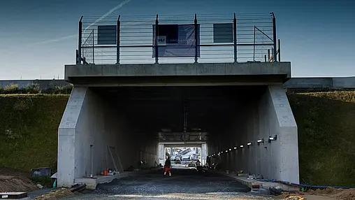 Fertiger Tunnel.