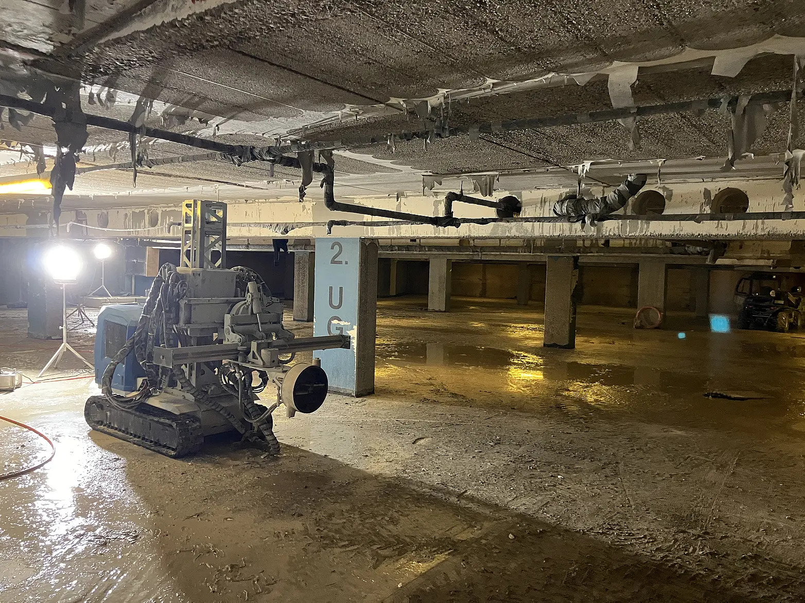 HDW-Gerät in Tiefgarage.