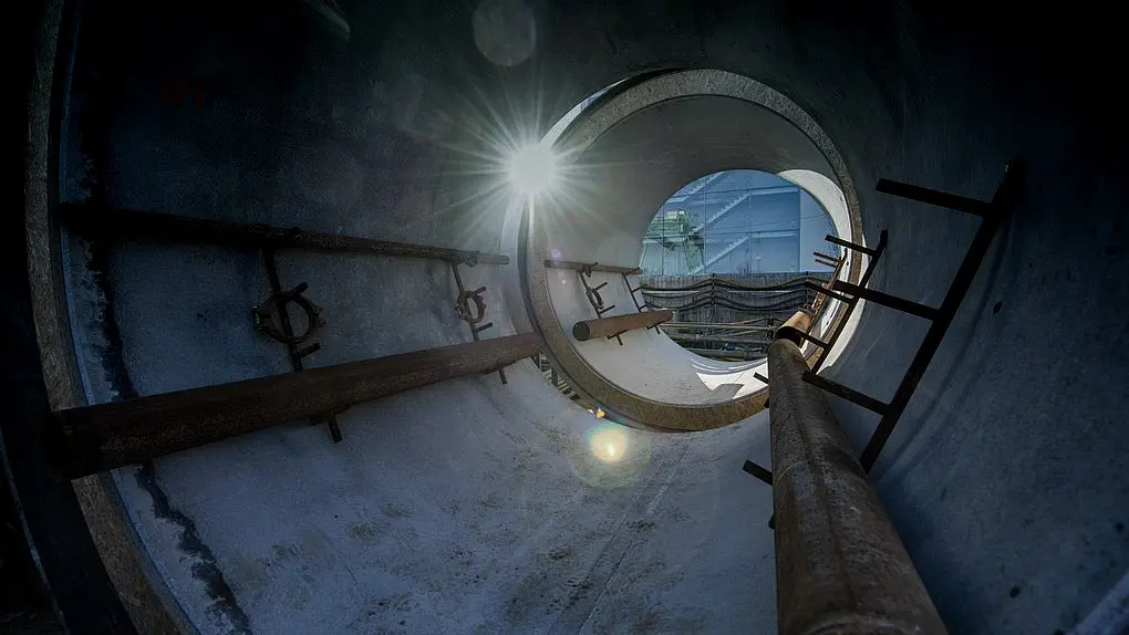 Tunnel von innen.