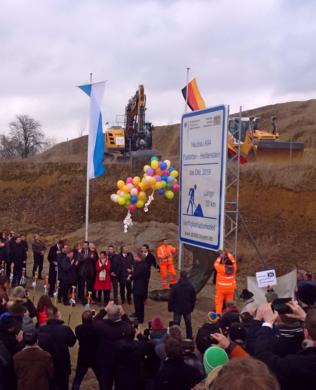 Groundbreaking ceremony for the A 94 motorway 1