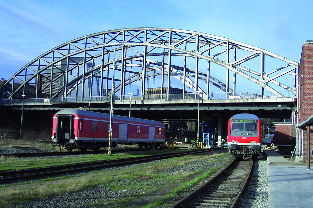 Newly built Gablenz bridge in Kiel