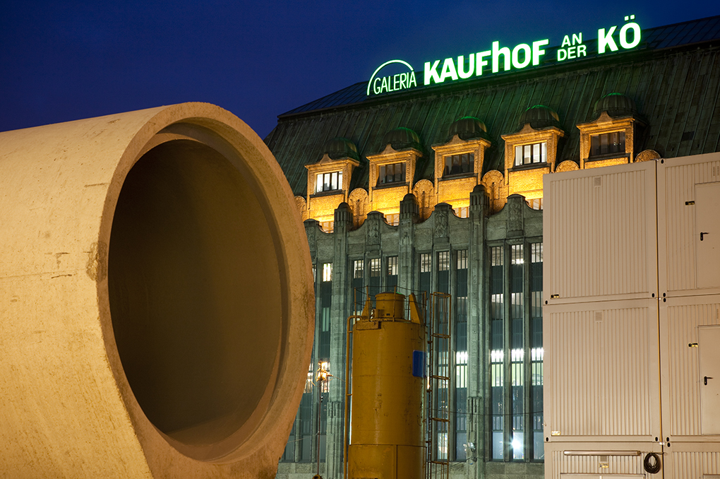 Unterfahrung Kaufhof an der Kö, Düsseldorf