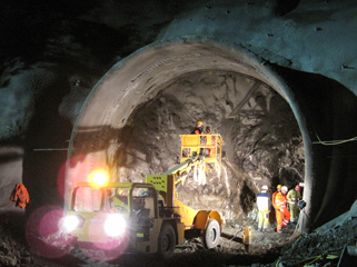 Konventioneller Tunnelbau