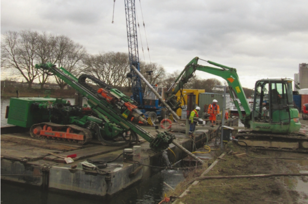 Rehabilitation of a Sheet Pile Harbour Wall in Mühlheim an der Ruhr