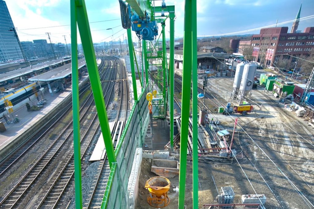 Reconstruction of suburban train station under Dortmund Main Station