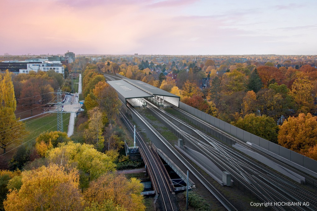 Underground railway line U5 East Hamburg, alignment